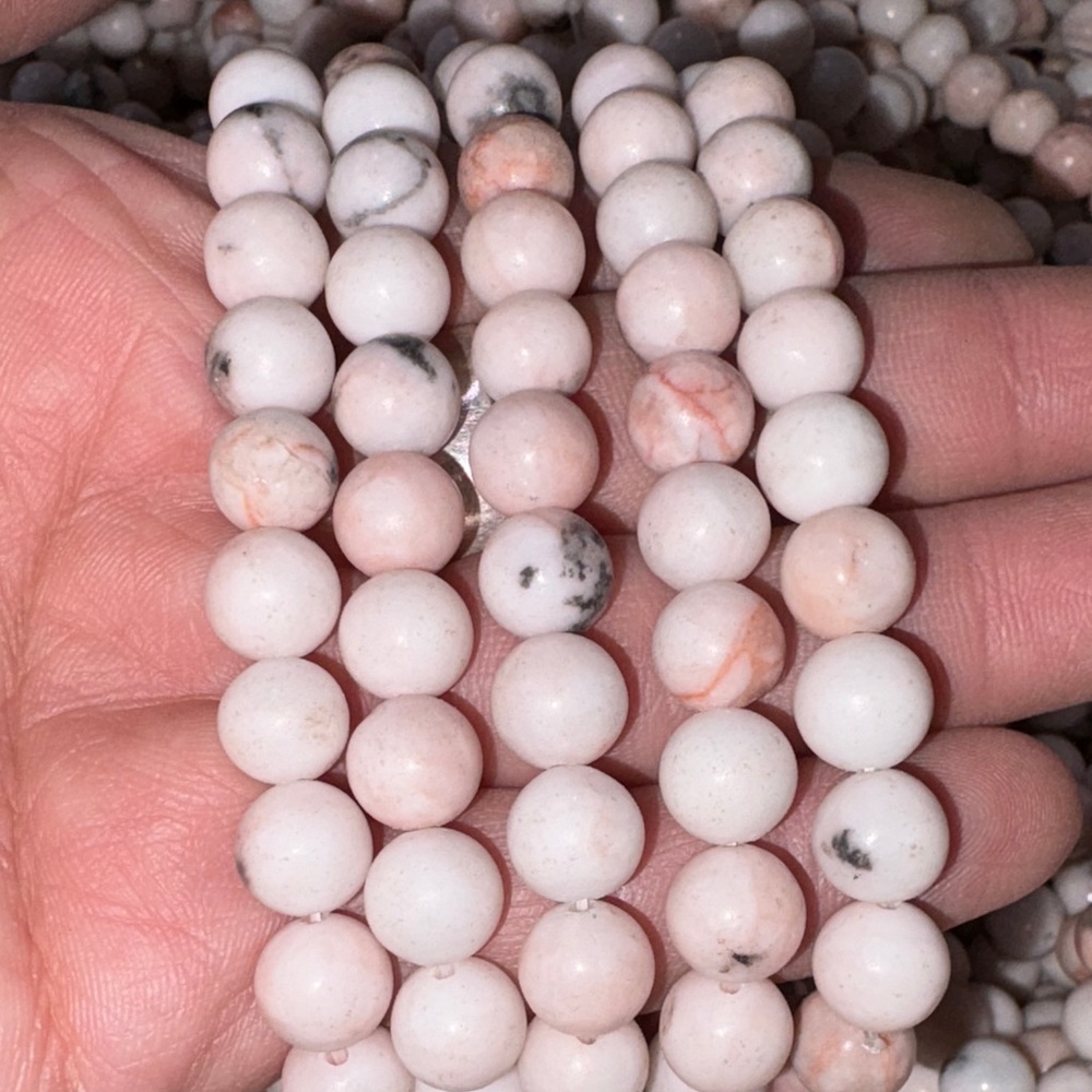 8MM Peach Jasper Bracelet